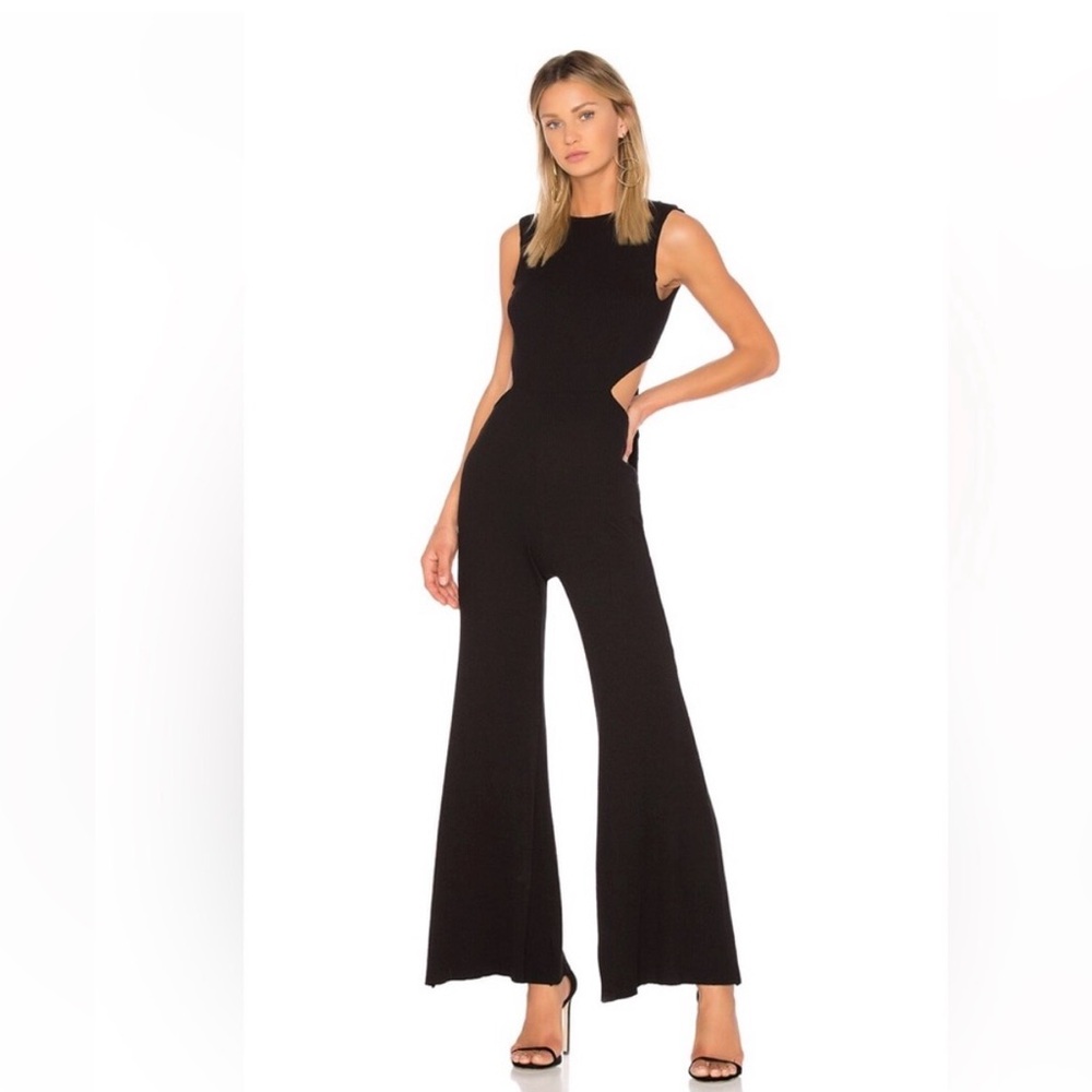 Enza Costa Rib Wrap Tie Jumpsuit